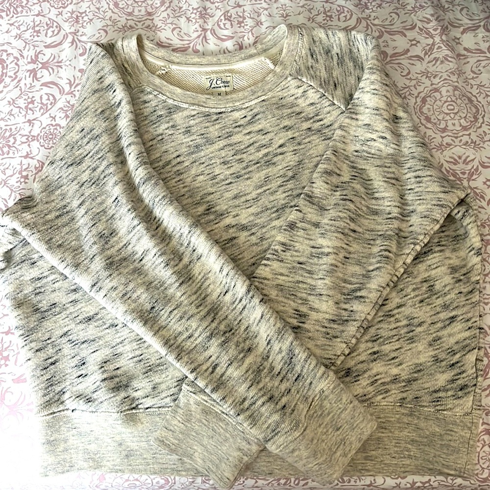 J Crew Vintage Gray fleece sweater